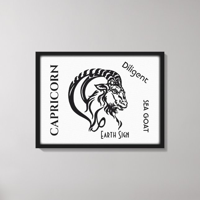Capricorn Zodiac Sign and Symbol (Front)