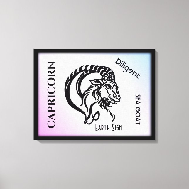 Capricorn Zodiac Sign and Symbol (Front)