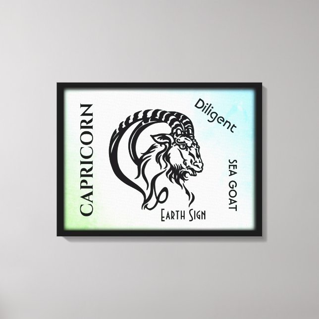 Capricorn Zodiac Sign and Symbol (Front)