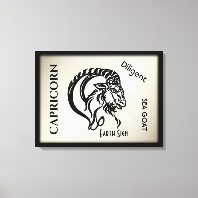 Capricorn Zodiac Sign and Symbol (Front)