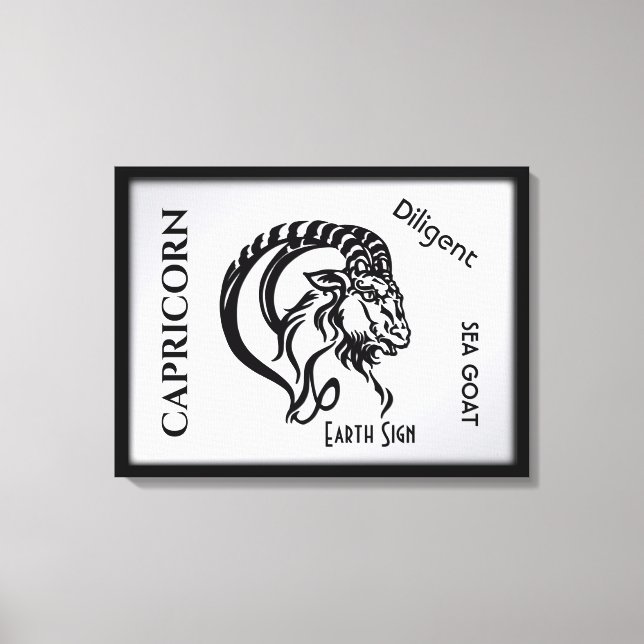 Capricorn Zodiac Sign and Symbol (Front)