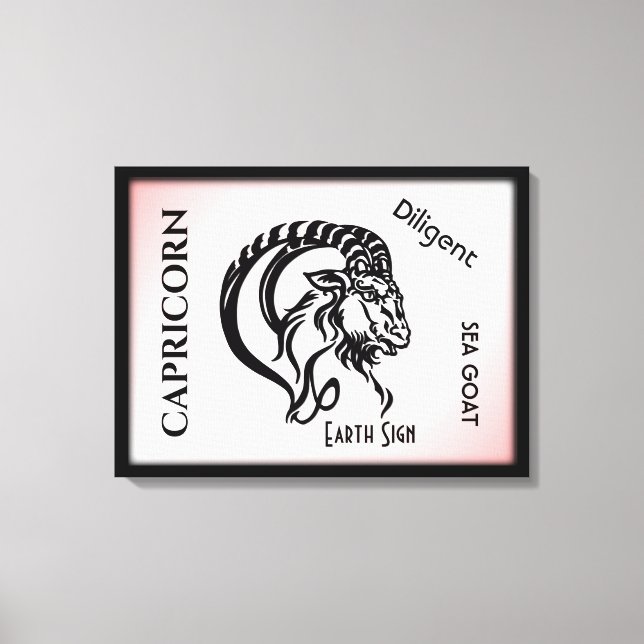 Capricorn Zodiac Sign and Symbol (Front)