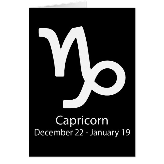 Capricorn Zodiac sign Astrology (Front)