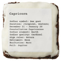 Capricorn Zodiac Sign Astrology horoscope birthday Brownie Zazzle