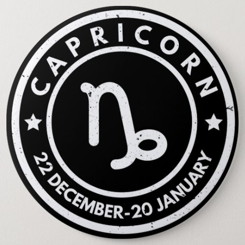 Capricorn Zodiac Sign Button