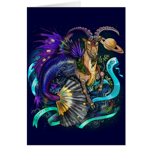 Capricorn Zodiac Sign Cards (Front)