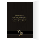 Capricorn Zodiac Sign Cards (Inside (Left))
