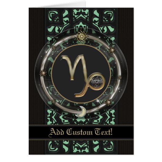 Capricorn Zodiac Sign Cards (Front)