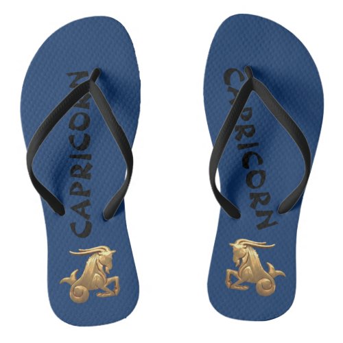 Capricorn Zodiac Sign Design Flipflops