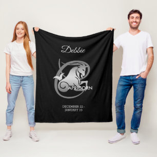 Capricorn - Zodiac Sign Fleece Blanket