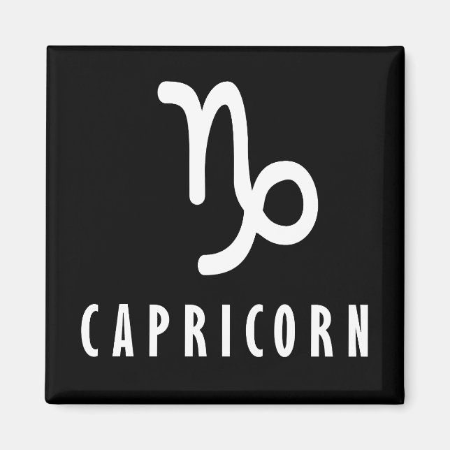 Capricorn zodiac sign magnet (Front)
