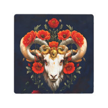 Capricorn Zodiac Sign Metal Art