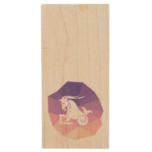 Capricorn zodiac sign modern USB 16GB flash drive
