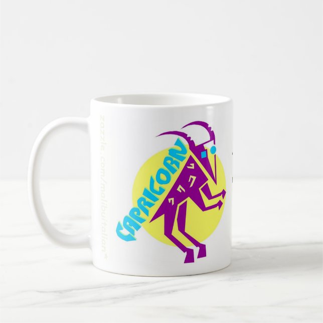 Capricorn Zodiac Sign Mug (Left)