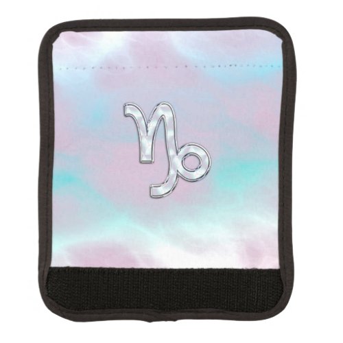 Capricorn Zodiac Sign on Mother of Pearl Nacre Luggage Handle Wrap