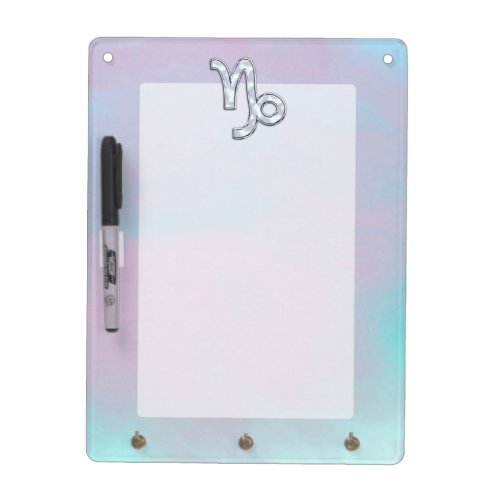 Capricorn Zodiac Sign on Mother of Pearl Style Dry_Erase Board