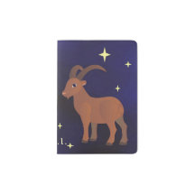 Capricorn zodiac sign Passport Holder