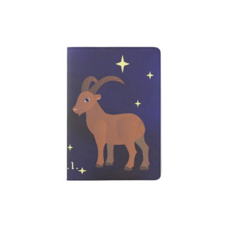 Capricorn zodiac sign Passport Holder