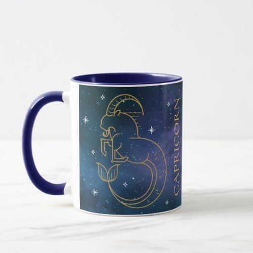Capricorn Zodiac Sign Personality Trait Name Gift  Mug
