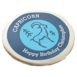 Capricorn Zodiac Sign Personalized Birthday Sugar Cookie at Zazzle