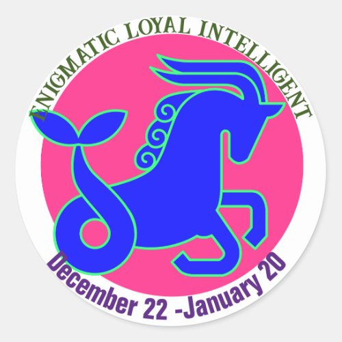 Capricorn Zodiac sign Personalized Sticker