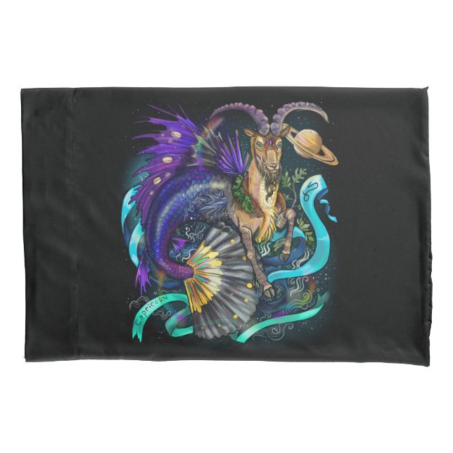 Capricorn Zodiac Sign Pillow Case (Front)