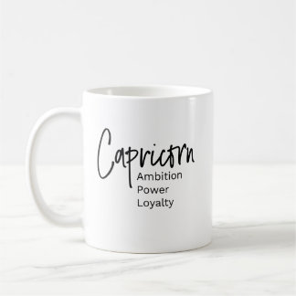 Capricorn zodiac sign positive traits coffee mug