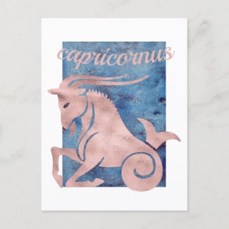 Capricorn Zodiac Sign Postcard