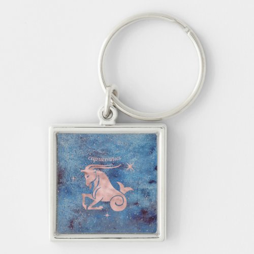 Capricorn Zodiac Sign Premium Keychain