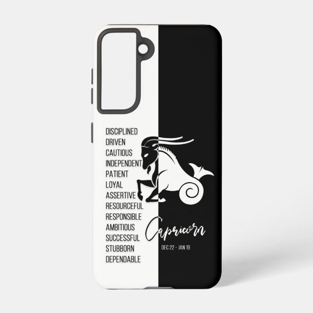 Capricorn Zodiac Sign Samsung Galaxy Case (Back)