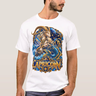 Capricorn Zodiac Sign Sea Goat Astrology Horoscope T-Shirt