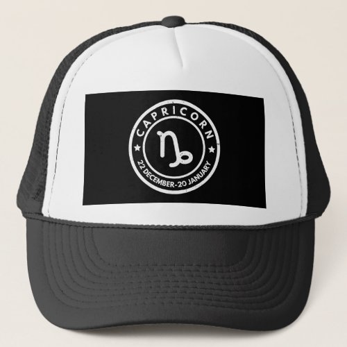 Capricorn Zodiac Sign  Trucker Hat