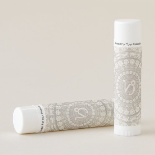 Capricorn Zodiac Signs Medallion Neutral Boho Lip Balm