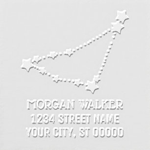 Capricorn Zodiac Star Constellation Name Address Embosser