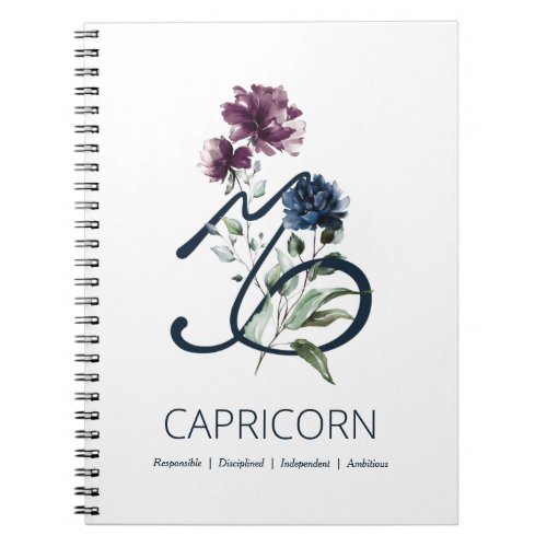 Capricorn Zodiac Star Sign Notebook