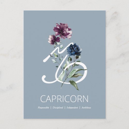Capricorn Zodiac Star Sign Postcard