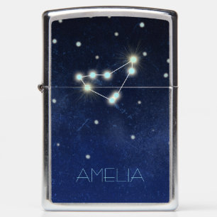 Capricorn   Zodiac Starry Sky   Name Zippo Lighter