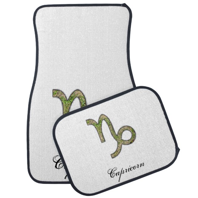 Capricorn Zodiac Symbol Element by K Yoncich Car Mat (Set)