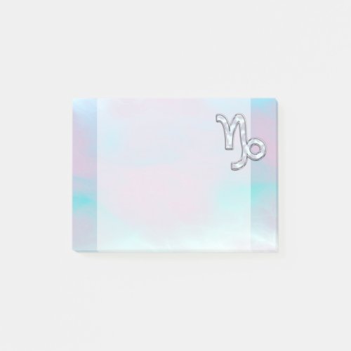 Capricorn Zodiac Symbol on Mother of Pearl Decor Post_it Notes