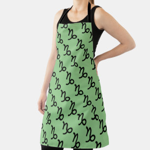 Capricorn Zodiac Symbol Standard by K Yoncich Apron