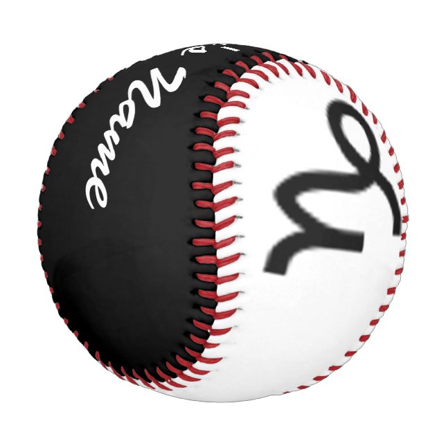 Capricorn Zodiac Symbol Standard by K Yoncich Baseball (Angled)