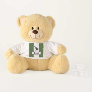 Capricorn Zodiac Symbol Standard by K Yoncich Teddy Bear