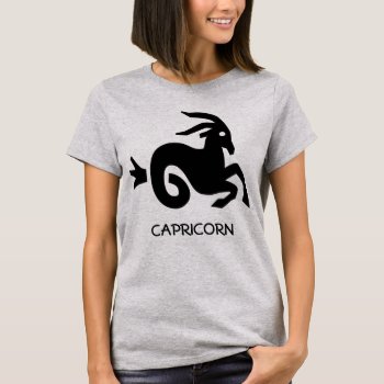 Capricorn Zodiac T-shirt by Wesly_DLR at Zazzle