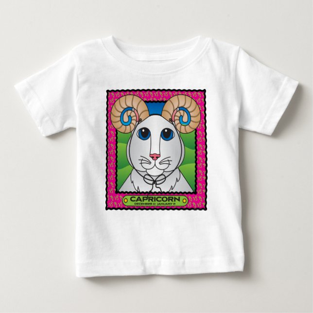 Capricorn Zodicat Infant T-shirt (Front)