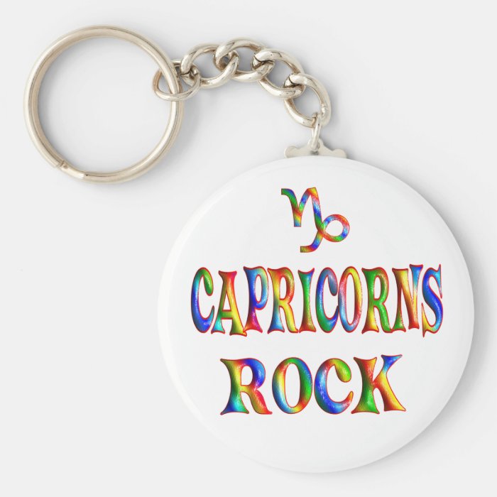 Capricorns Rock Key Chain