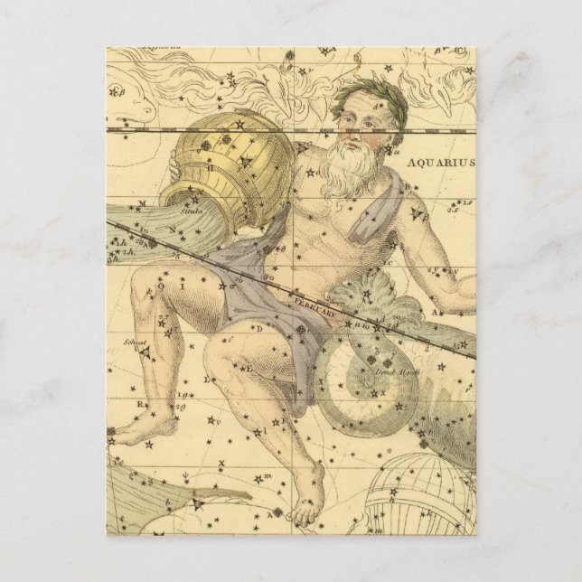 Capricornus and Aquarius Postcard (Front)