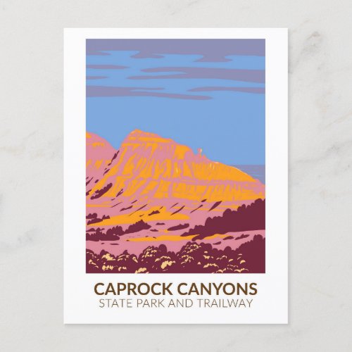 Caprock Canyons State Park and Trailway Texas Postcard