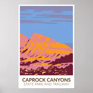 Caprock Canyons State Park and Trailway Texas  Poster