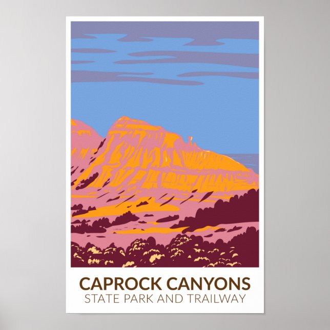 Caprock Canyons State Park and Trailway Texas  Poster (Front)
