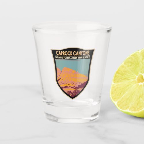 Caprock Canyons State Park and Trailway Texas Shot Glass